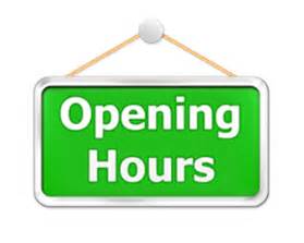 Office opening times Friday 25th January