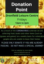 Dronfield Sports Centre Food Collection Point