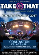 Take That LIVE Tribute Band @ Coal Aston Village Hall