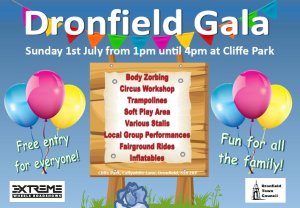 Fantastic new activities at the 2018 Dronfield Gala on 1st July