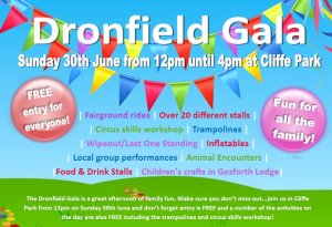 Don't miss the Dronfield Gala on Sunday 30th June