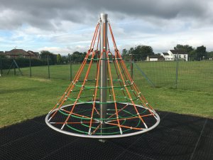 Great new cone climber at Hilltop play area