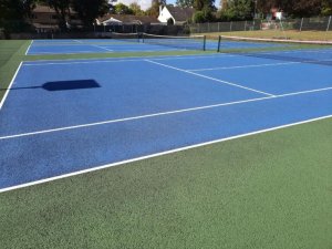 Cliffe Park Tennis Courts reopened and repainted!