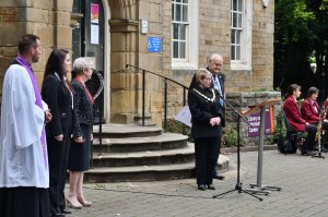 Proclamation service held in Dronfield to announce the new King